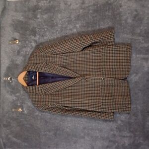 Lizsport Vintage 2 Buttons Womens Blazer Wool Dark Academia Office Size 14